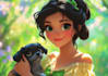 do a unique disney style cartoon character