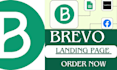 design landing page using brevo