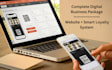 design a salon cafe restaurant website with loyalty program