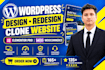 build, redesign, copy clone website using wordpress, elementor pro, woocommerce