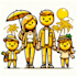 art a high quality yellow cartoon character
