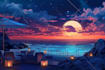 draw background for anime, video, visual novel,