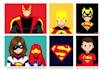 make personalized superhero portrait gift for kids