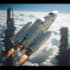 create a sci fi spaceship model