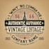 crate authentic vintage logo design with express delivery