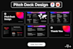 design a pitch deck presentation using figma
