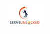 design modern professional badminton logo with copyrights
