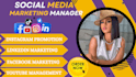 be your social media manager, content creator, instagram and linkedin marketing