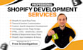 do custom shopify coding bug fix custom expert development