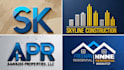 do roofing construction business logo