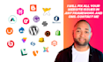 fix issues and make adjustments in wordpress, moodle, prestashop and more