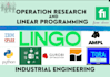 do operations research linear programming using advanced optimization techniques