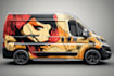 do professional vehicle branding, caravan