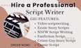 ghostwrite comic script, nsfw fanfiction, video script, erotic story, gay