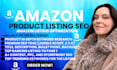amazon SEO listing product description amazon listing optimization ppc campaign