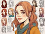 create simple character doodle art