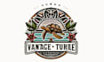 do awesome sea turtle mascot logo