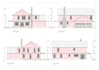 redesign house floors architectural blueprints for city permit