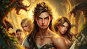 create fantasy character game concept for game or book