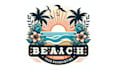 design unique juice bar, beach logo