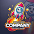 do make rocket mascot logo design with 1 day delivery