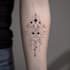 create sleeve tattoo design in geometric style
