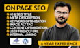 rank math on page seo and technical optimization for google ranking, meta tags