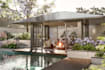 design garden, pool, patio, yard, terrace, and landscape 3d model and rendering