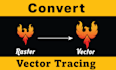 redraw vector tracing  image to vector clean up logo quickly
