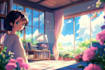 draw anime background for streaming, live2d, game or vn