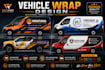 create car wrap, van wrap, truck wrap, trailer wrap, custom wrap design for your