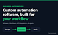 build custom business automation software and workflow integrations