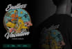 design illustration skull beach logo