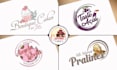 design cake, desserts, cookie, candy, bakery logo