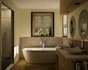 do modern bathroom interior design in 3d and render