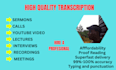 transcribe voice to text