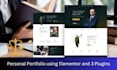 create portfolio website using elementor and hello theme