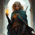 make a fantasy character art and fantasy book design