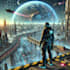 do environment cyberpunk theme concept art or illustration