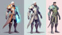 draw fantasy or sci fi concept character