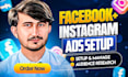 be meta ads ,pixel setup ,fb and instagram ads manager