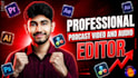 edit your multicam podcast,interview with multiple camera angle and sound design