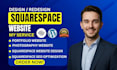 build squarespace or wix photography website videographer wedding website