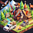 do design 2d game concept art background and environment