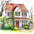 draw house illustration watercolor style