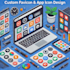 create a logo for your brand with website favicon and modern icon design