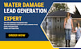 water damage website water restoration facebook  leads generation landing page