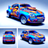 do itasha car wrap design, racing car wrap, car wrap design