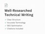write engineering and technical articles for b2b companies