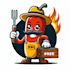 do make BBQ mascot logo design with 1 day delivery